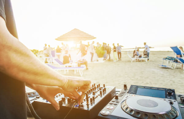 DJ on Beach