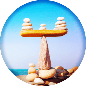 Stones Balancing on Beach